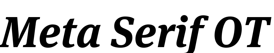 Meta Serif OT Bold Ita Font Download Free